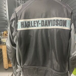 Harley-Davidson Black Jacket with Gray Highlights
